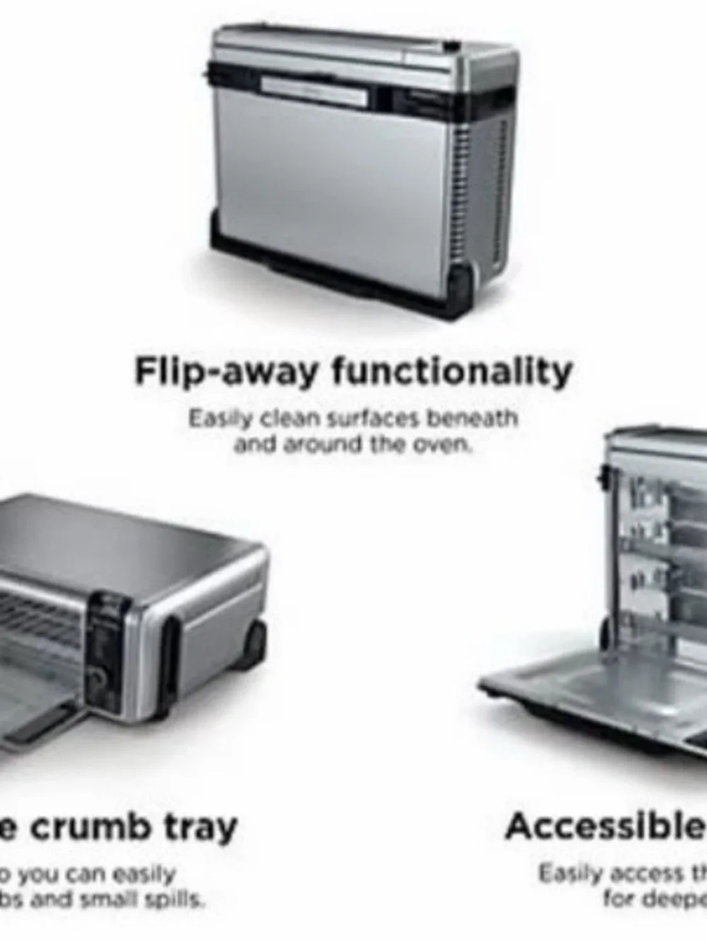 Ninja Flip 10-in-1 Toaster Oven & Air Fryer with Added Broil Rack never used